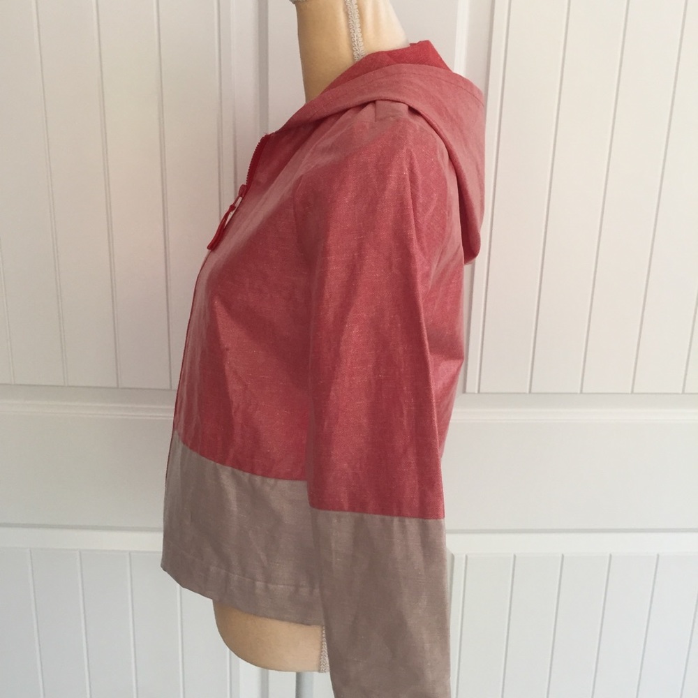 Kate Spade Saturday color block rain jacket size X small - Picture 3 of 8